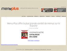 Tablet Screenshot of menu-plus.com